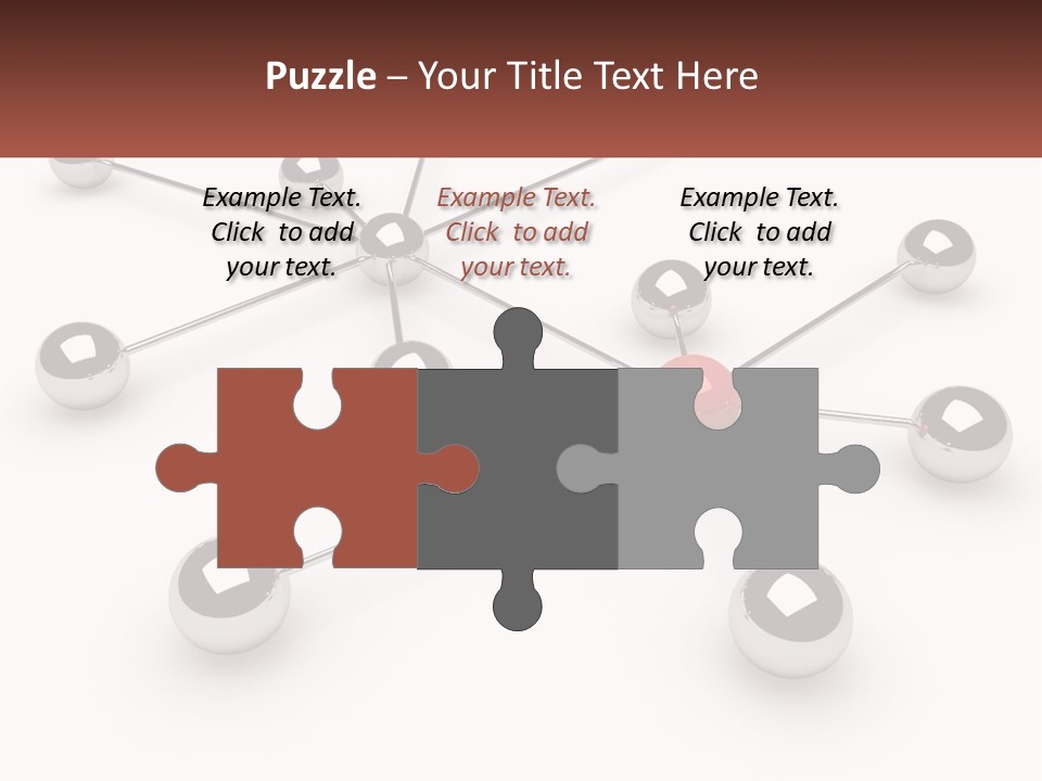 A Red Ball Is Surrounded By Black Balls PowerPoint Template