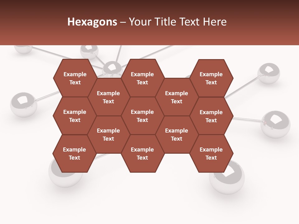 A Red Ball Is Surrounded By Black Balls PowerPoint Template