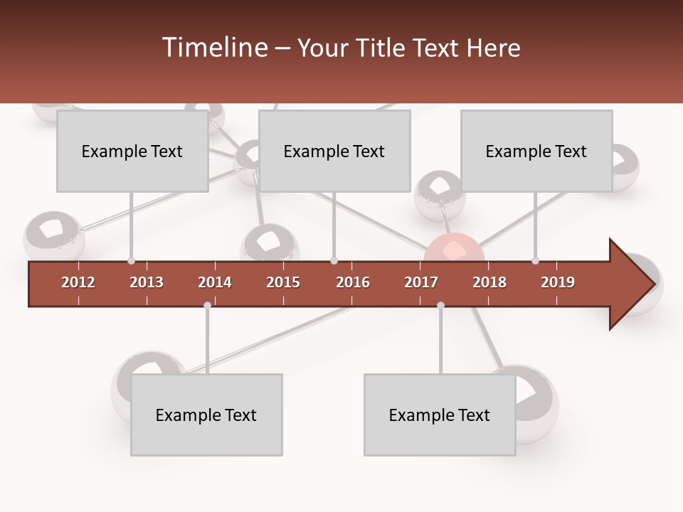 A Red Ball Is Surrounded By Black Balls PowerPoint Template