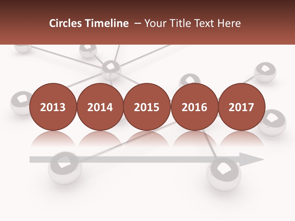 A Red Ball Is Surrounded By Black Balls PowerPoint Template