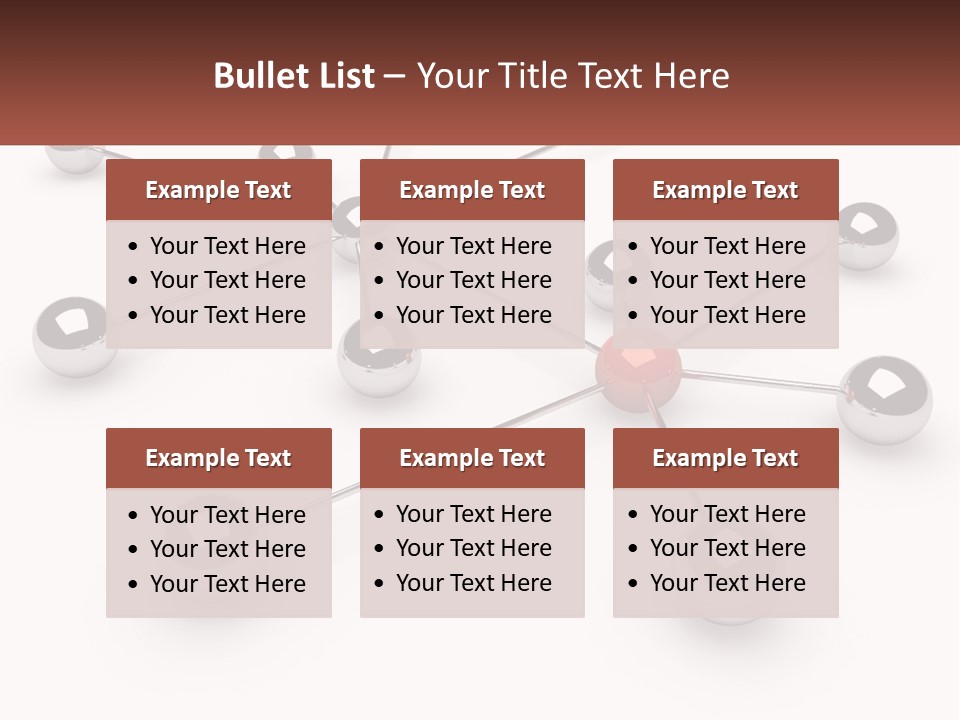 A Red Ball Is Surrounded By Black Balls PowerPoint Template