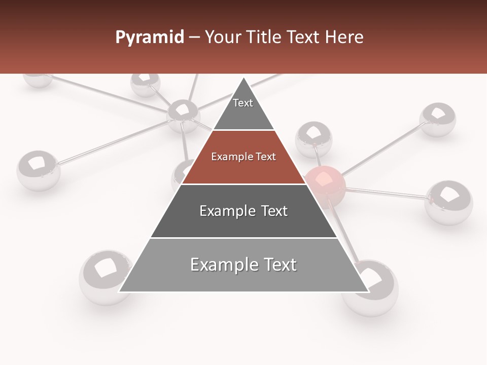 A Red Ball Is Surrounded By Black Balls PowerPoint Template