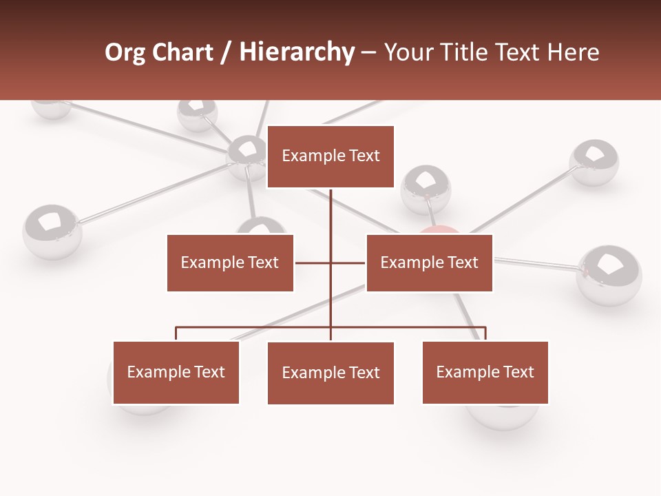 A Red Ball Is Surrounded By Black Balls PowerPoint Template