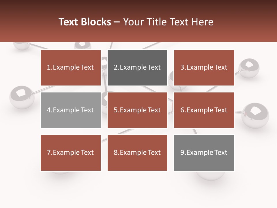 A Red Ball Is Surrounded By Black Balls PowerPoint Template