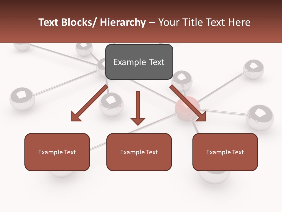 A Red Ball Is Surrounded By Black Balls PowerPoint Template