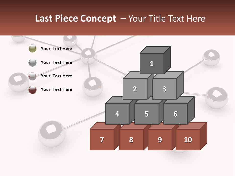 A Red Ball Is Surrounded By Black Balls PowerPoint Template