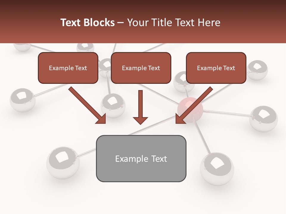 A Red Ball Is Surrounded By Black Balls PowerPoint Template