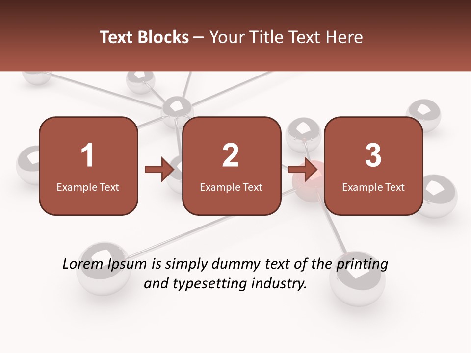 A Red Ball Is Surrounded By Black Balls PowerPoint Template