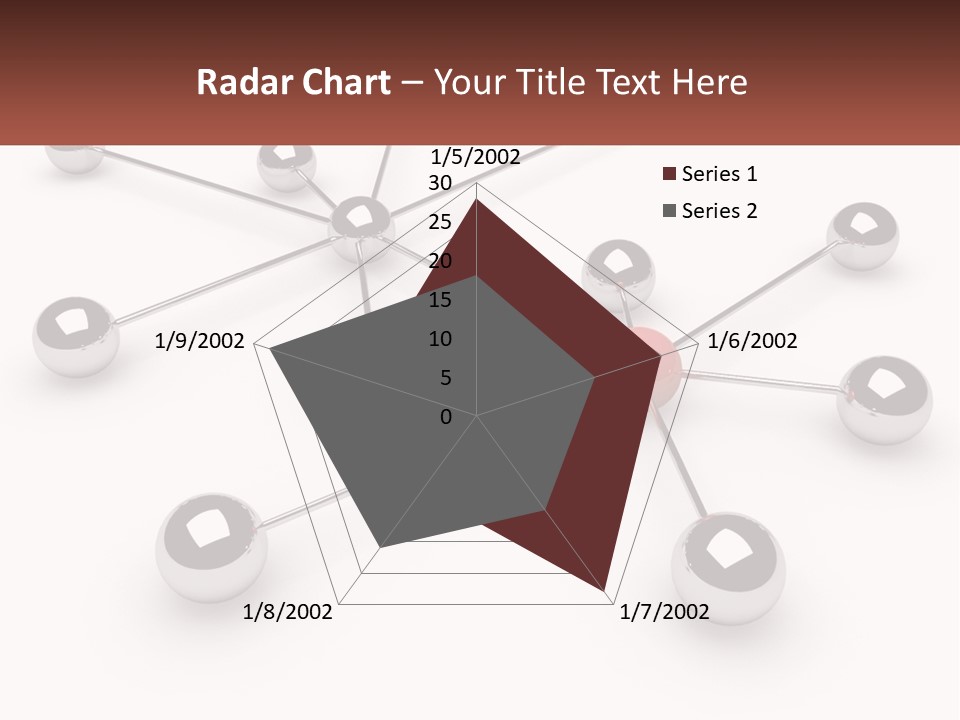 A Red Ball Is Surrounded By Black Balls PowerPoint Template