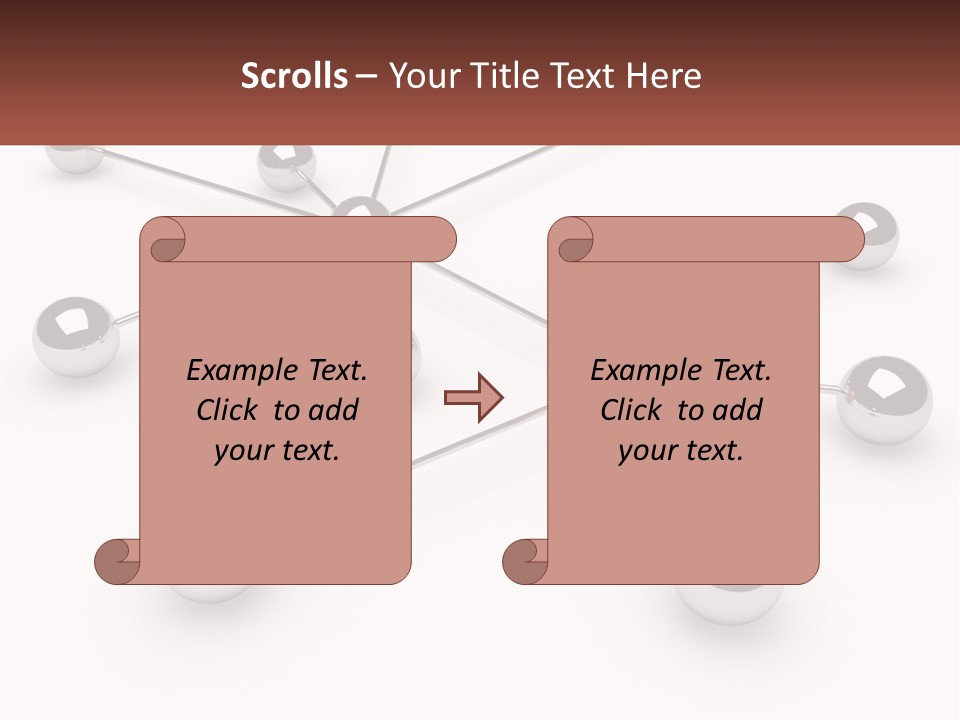 A Red Ball Is Surrounded By Black Balls PowerPoint Template
