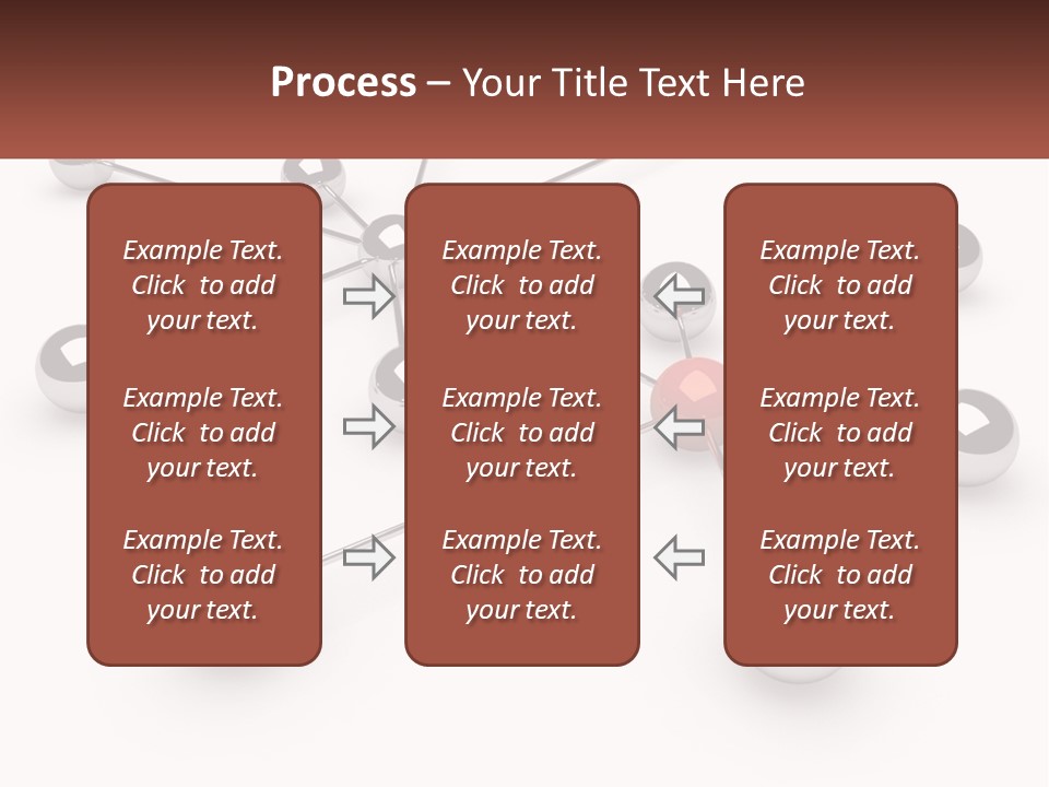 A Red Ball Is Surrounded By Black Balls PowerPoint Template
