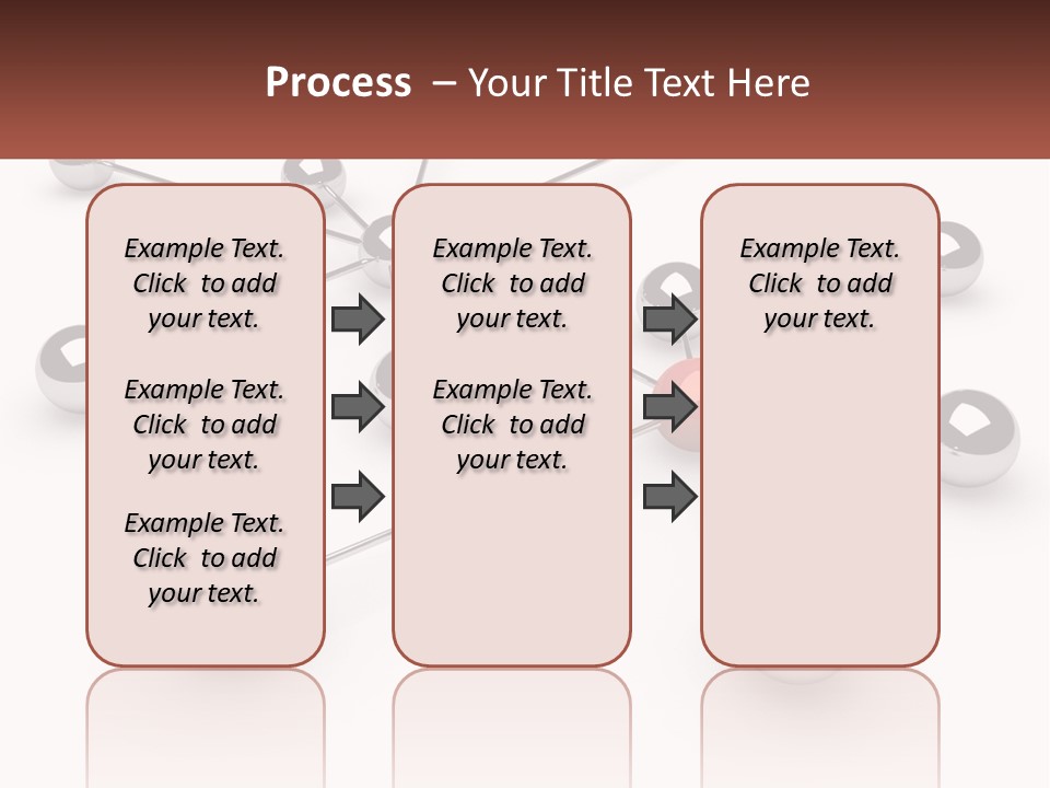 A Red Ball Is Surrounded By Black Balls PowerPoint Template