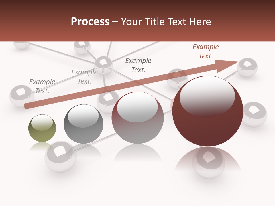 A Red Ball Is Surrounded By Black Balls PowerPoint Template