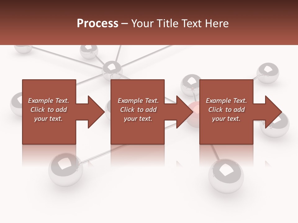 A Red Ball Is Surrounded By Black Balls PowerPoint Template