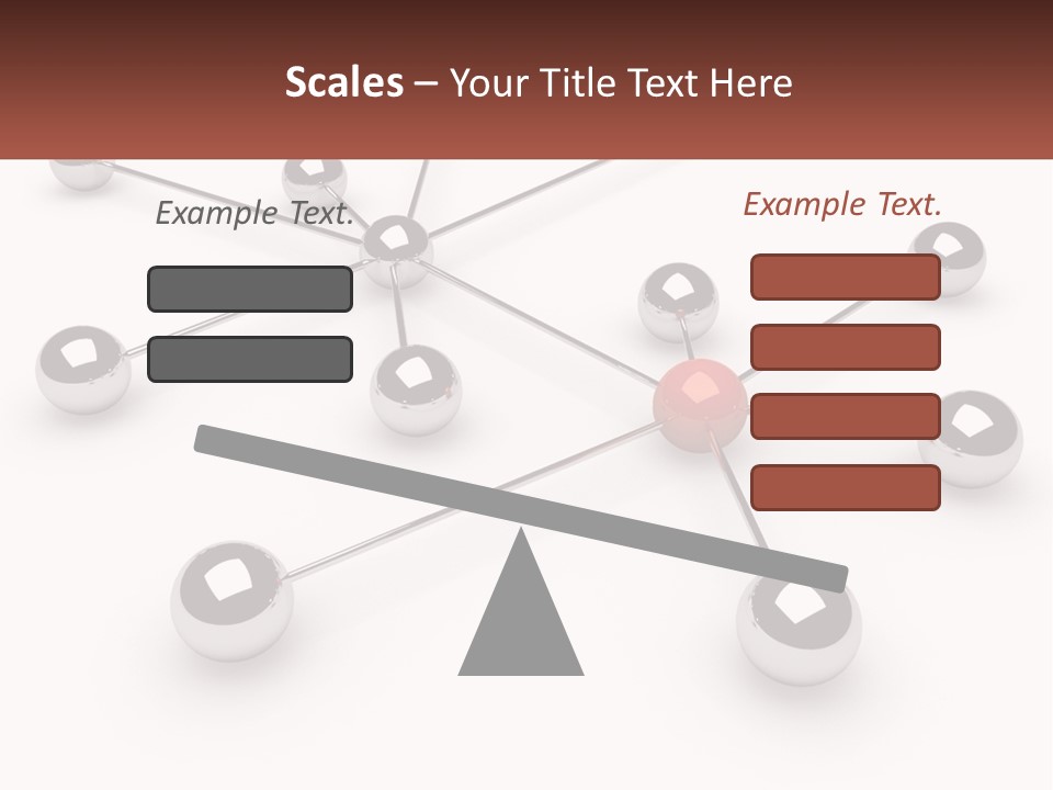 A Red Ball Is Surrounded By Black Balls PowerPoint Template