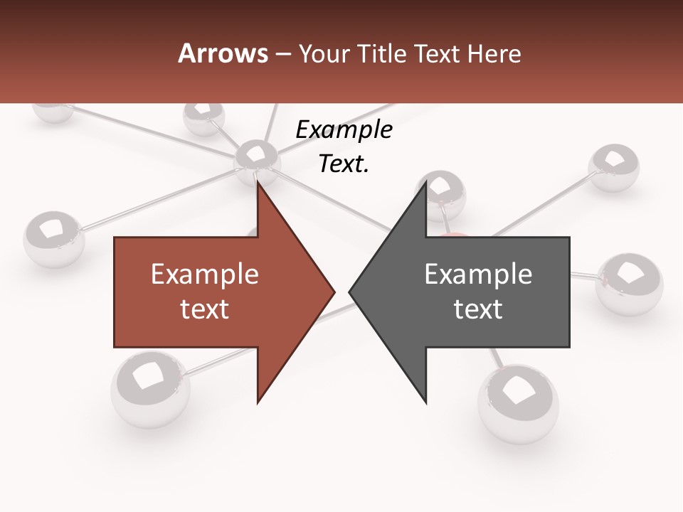 A Red Ball Is Surrounded By Black Balls PowerPoint Template