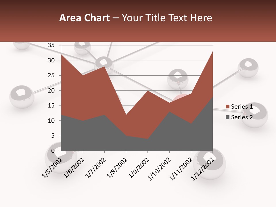 A Red Ball Is Surrounded By Black Balls PowerPoint Template