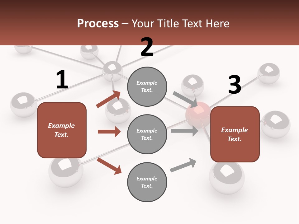 A Red Ball Is Surrounded By Black Balls PowerPoint Template