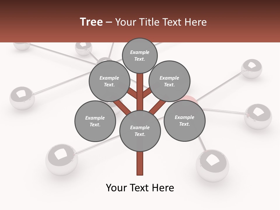 A Red Ball Is Surrounded By Black Balls PowerPoint Template