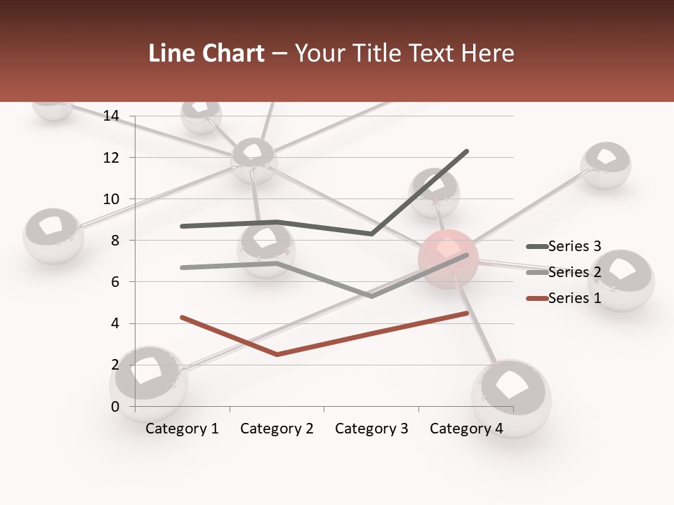 A Red Ball Is Surrounded By Black Balls PowerPoint Template