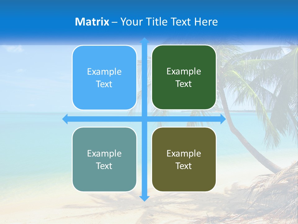 A Palm Tree Sitting On Top Of A Sandy Beach PowerPoint Template