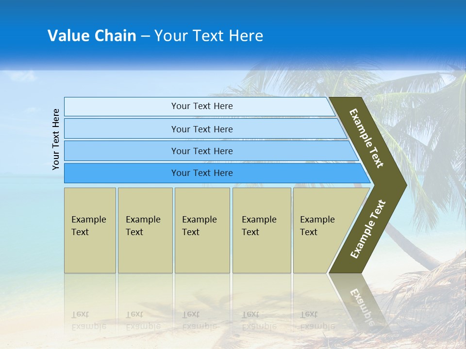 A Palm Tree Sitting On Top Of A Sandy Beach PowerPoint Template