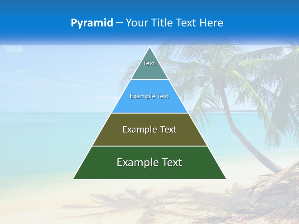 A Palm Tree Sitting On Top Of A Sandy Beach PowerPoint Template