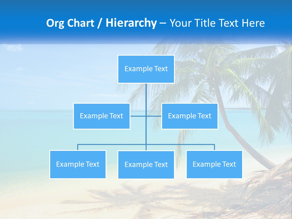 A Palm Tree Sitting On Top Of A Sandy Beach PowerPoint Template