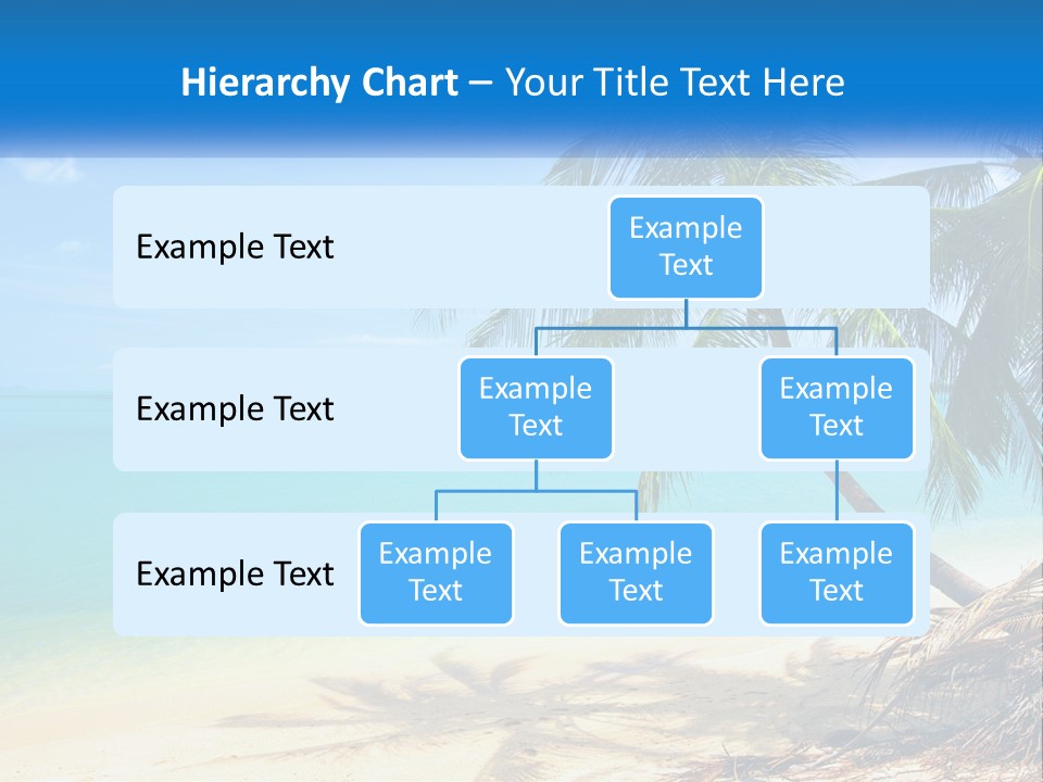 A Palm Tree Sitting On Top Of A Sandy Beach PowerPoint Template