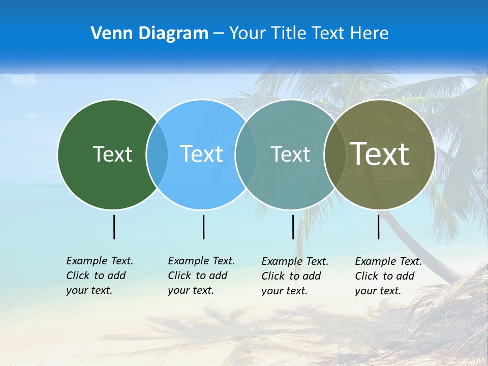 A Palm Tree Sitting On Top Of A Sandy Beach PowerPoint Template