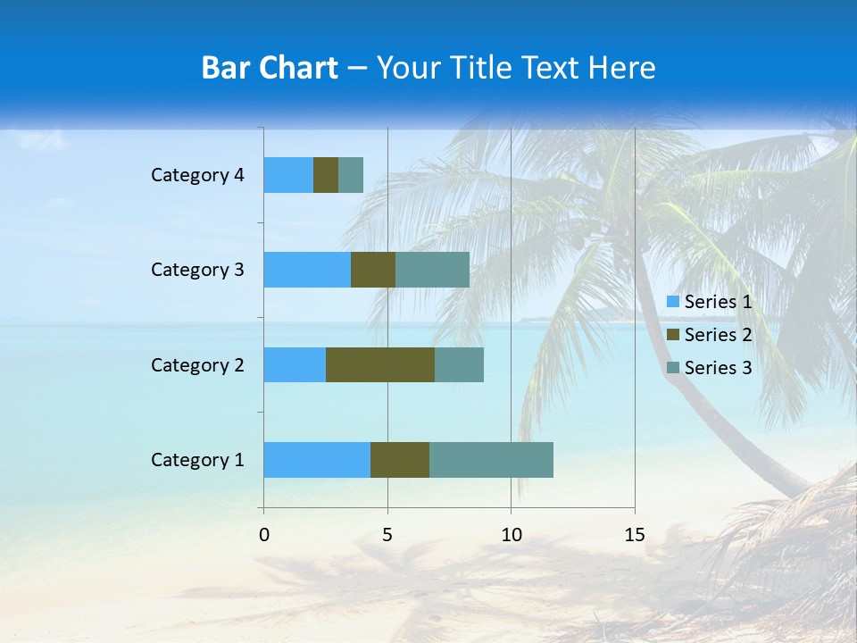 A Palm Tree Sitting On Top Of A Sandy Beach PowerPoint Template