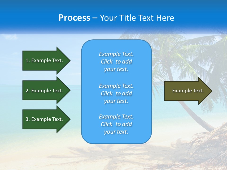 A Palm Tree Sitting On Top Of A Sandy Beach PowerPoint Template
