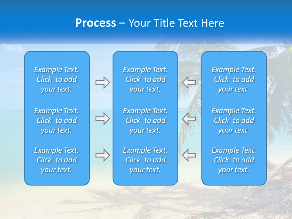A Palm Tree Sitting On Top Of A Sandy Beach PowerPoint Template