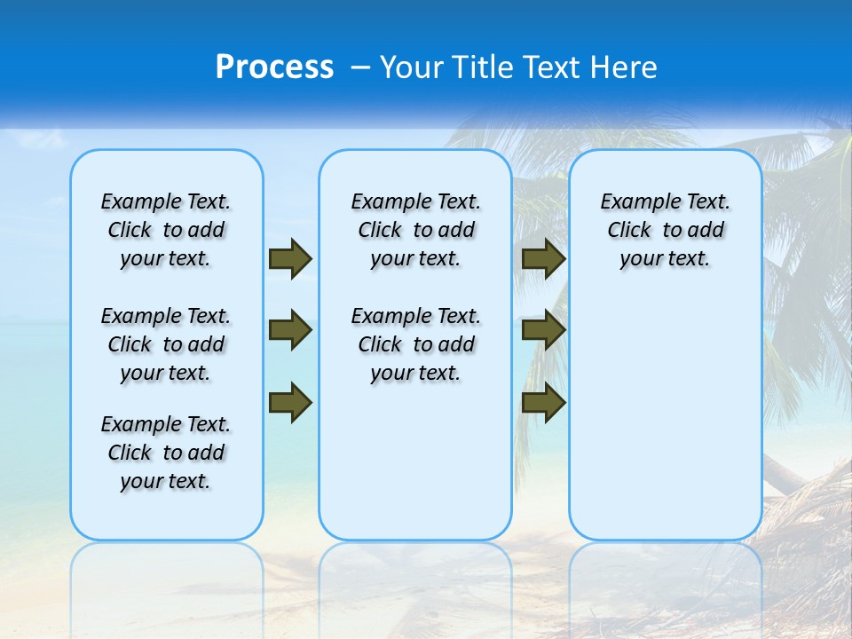 A Palm Tree Sitting On Top Of A Sandy Beach PowerPoint Template
