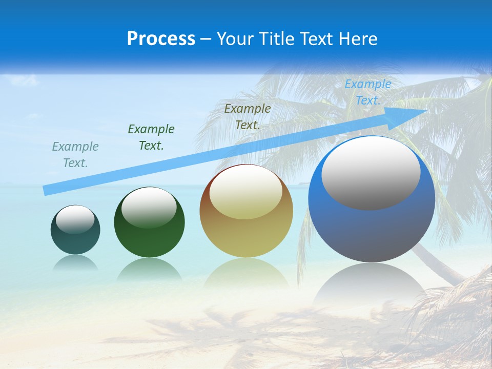 A Palm Tree Sitting On Top Of A Sandy Beach PowerPoint Template