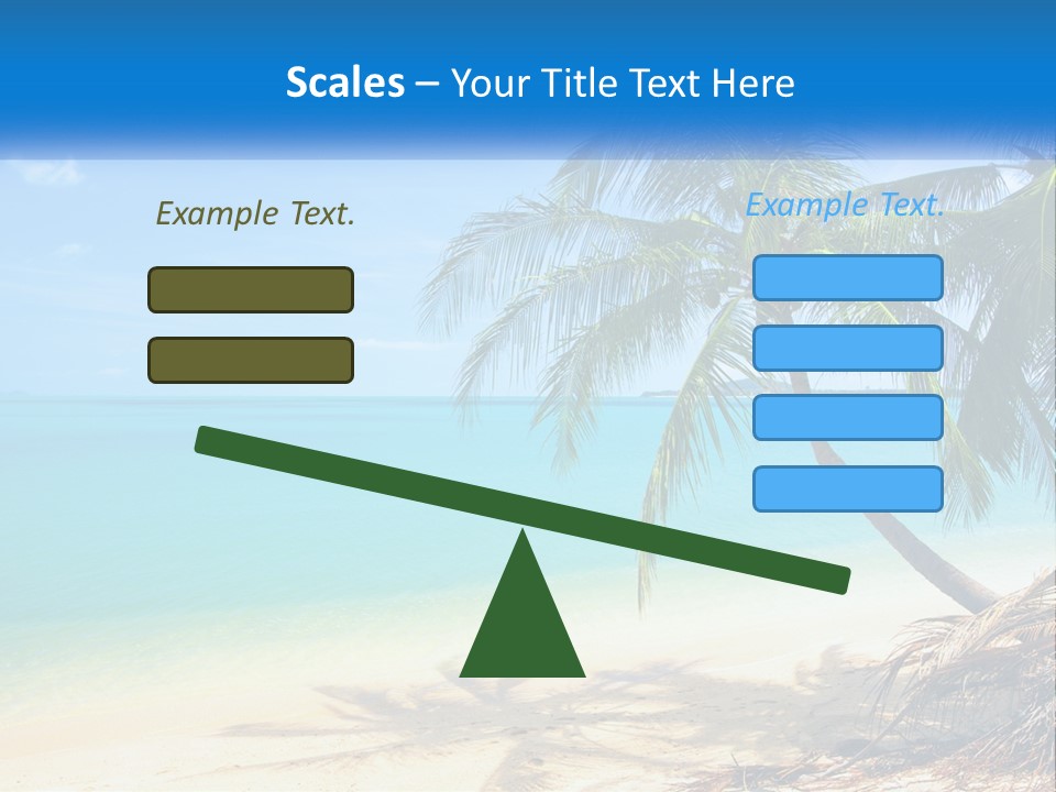 A Palm Tree Sitting On Top Of A Sandy Beach PowerPoint Template