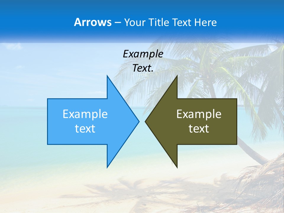 A Palm Tree Sitting On Top Of A Sandy Beach PowerPoint Template