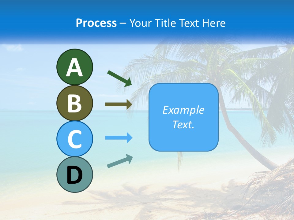 A Palm Tree Sitting On Top Of A Sandy Beach PowerPoint Template