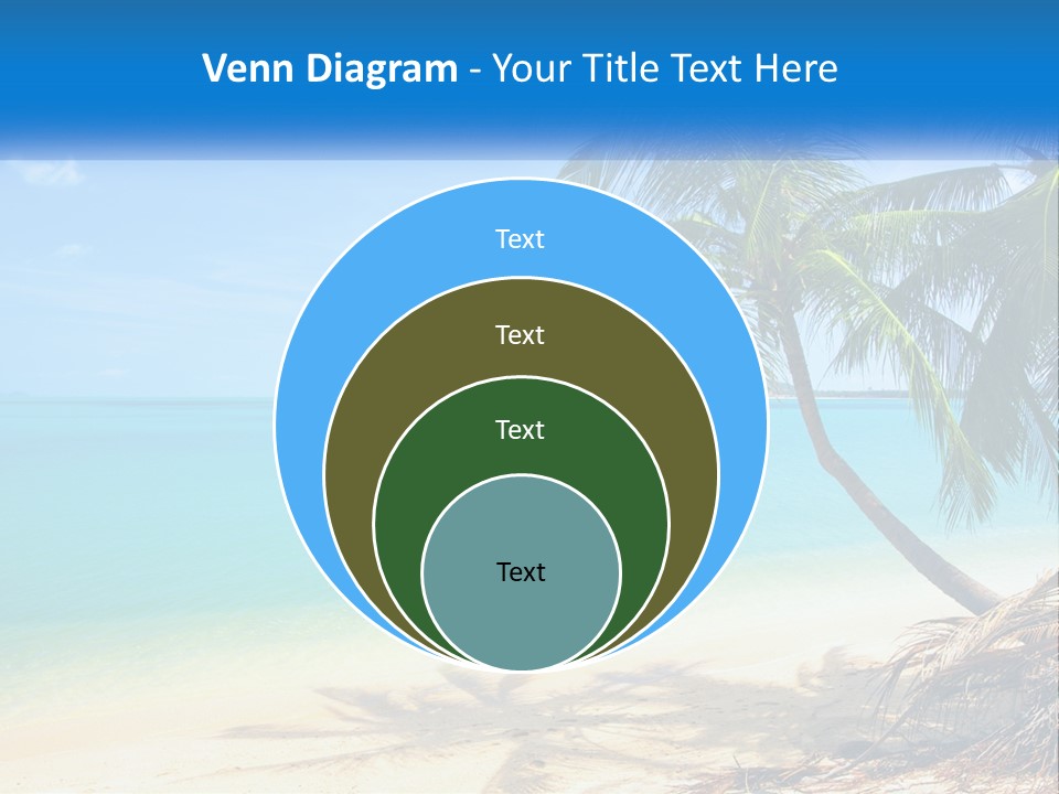 A Palm Tree Sitting On Top Of A Sandy Beach PowerPoint Template