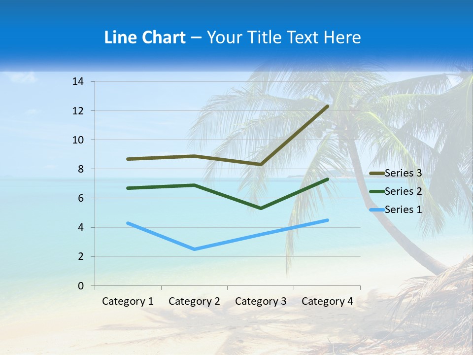 A Palm Tree Sitting On Top Of A Sandy Beach PowerPoint Template