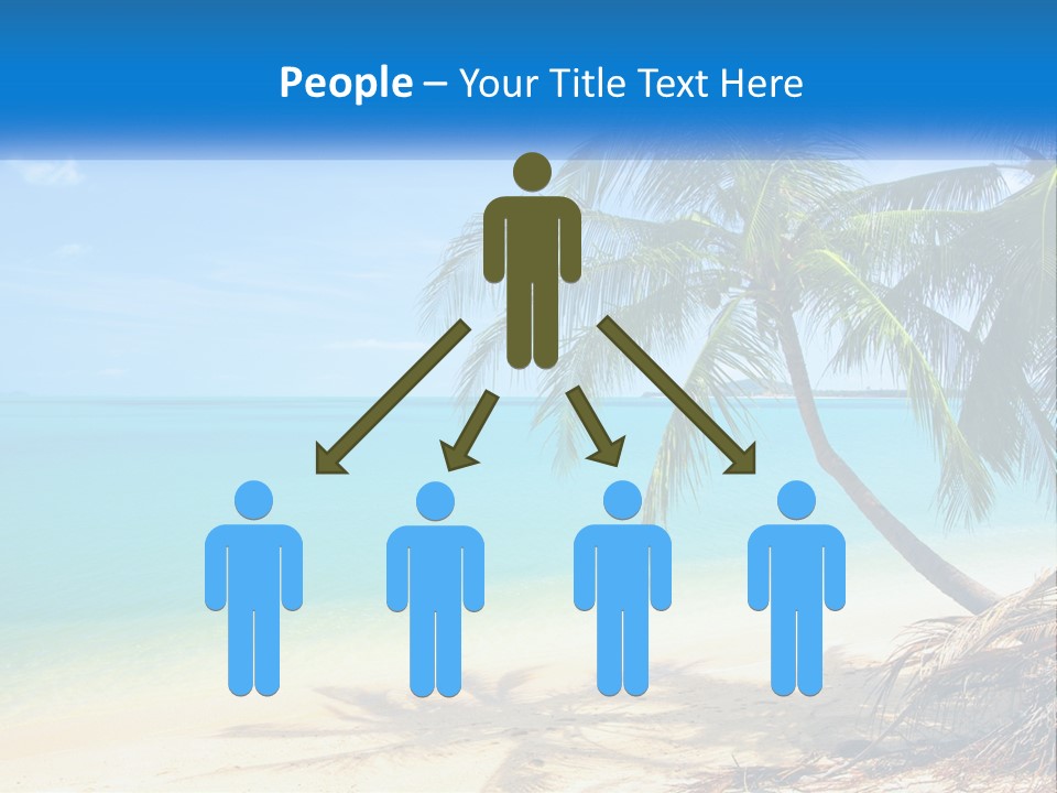 A Palm Tree Sitting On Top Of A Sandy Beach PowerPoint Template
