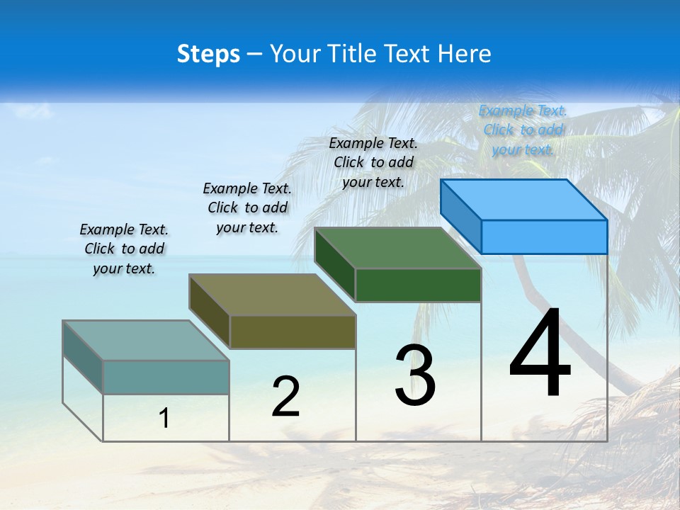 A Palm Tree Sitting On Top Of A Sandy Beach PowerPoint Template