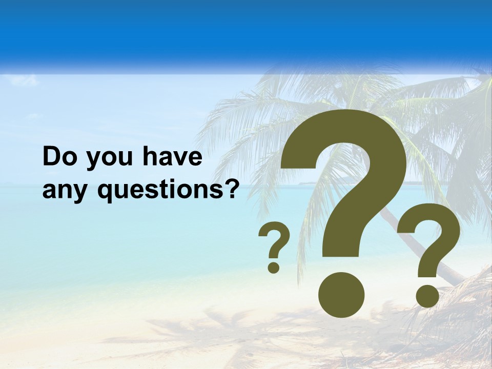 A Palm Tree Sitting On Top Of A Sandy Beach PowerPoint Template