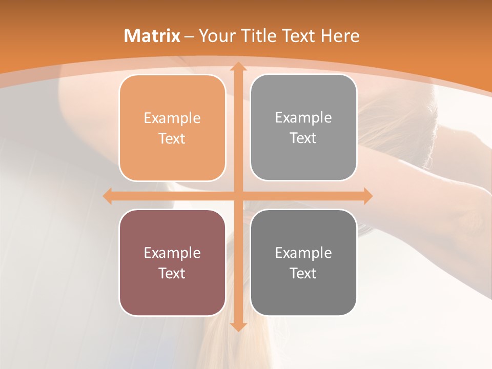 A Woman Doing Yoga On A Blue Mat PowerPoint Template