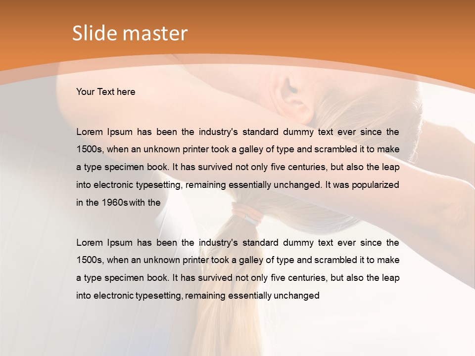 A Woman Doing Yoga On A Blue Mat PowerPoint Template