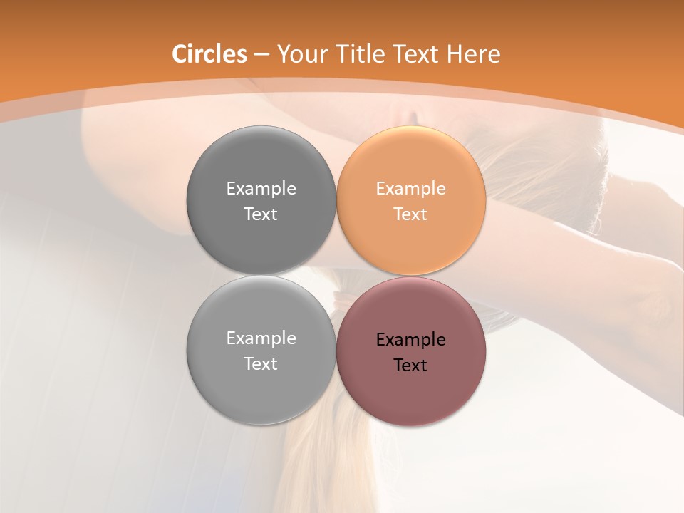 A Woman Doing Yoga On A Blue Mat PowerPoint Template