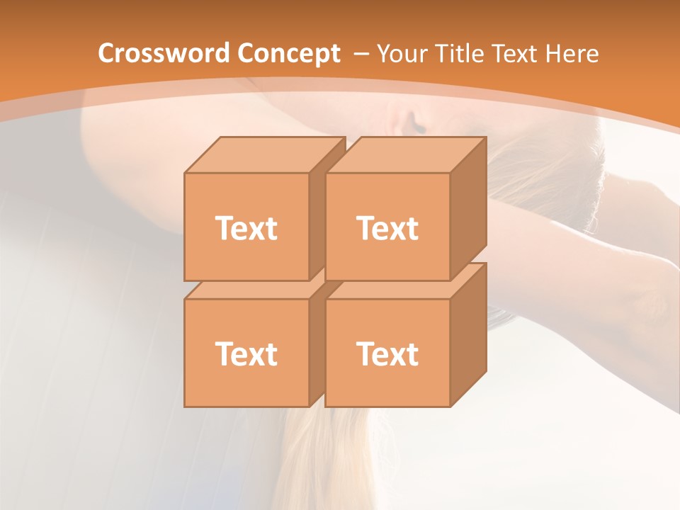 A Woman Doing Yoga On A Blue Mat PowerPoint Template