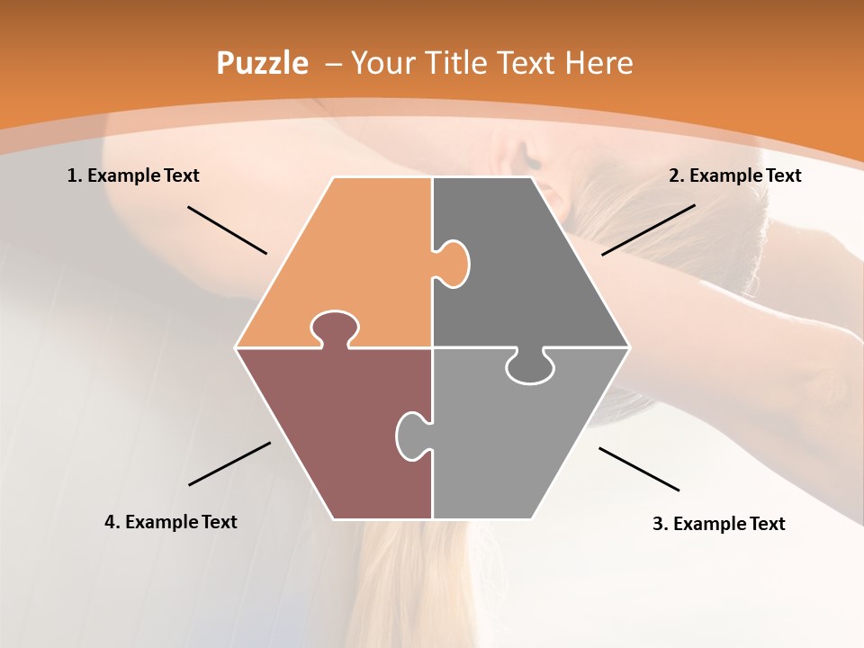 A Woman Doing Yoga On A Blue Mat PowerPoint Template