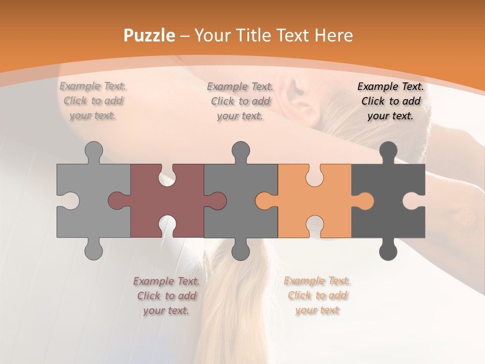 A Woman Doing Yoga On A Blue Mat PowerPoint Template