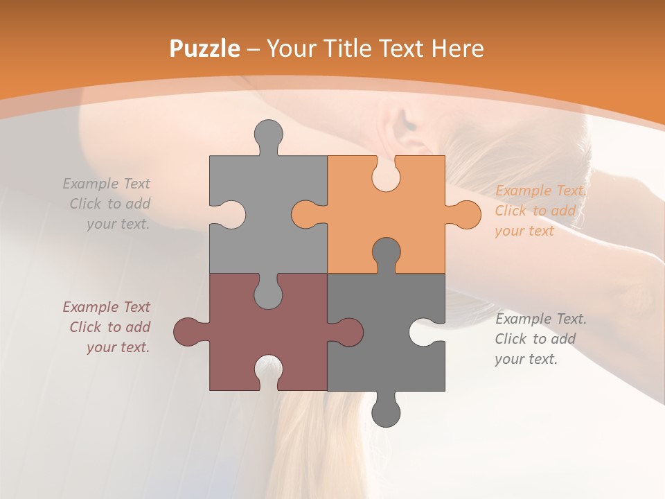 A Woman Doing Yoga On A Blue Mat PowerPoint Template